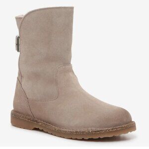 Birkenstock Uppsala Sz EU 41 / Sz 10 10-10 1/2 Shearling Bootie Suede Gray(Tan)